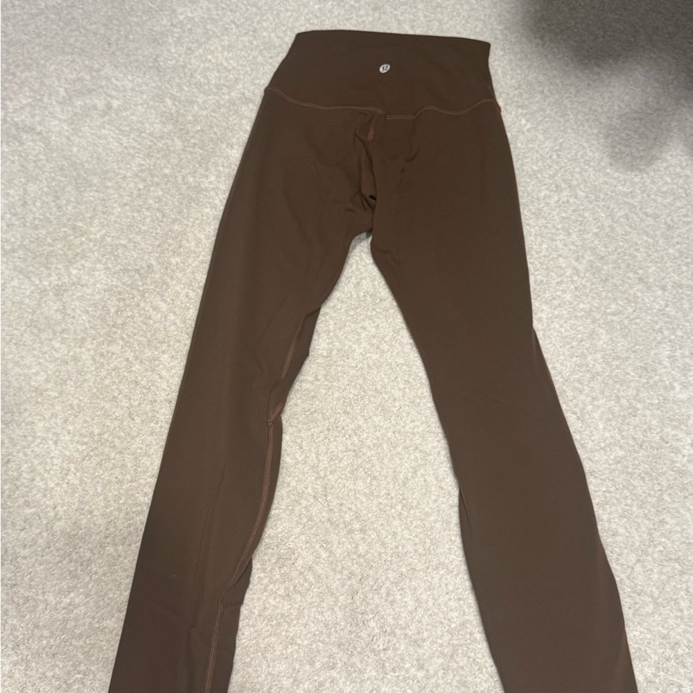 Brown High-Waisted Leggings